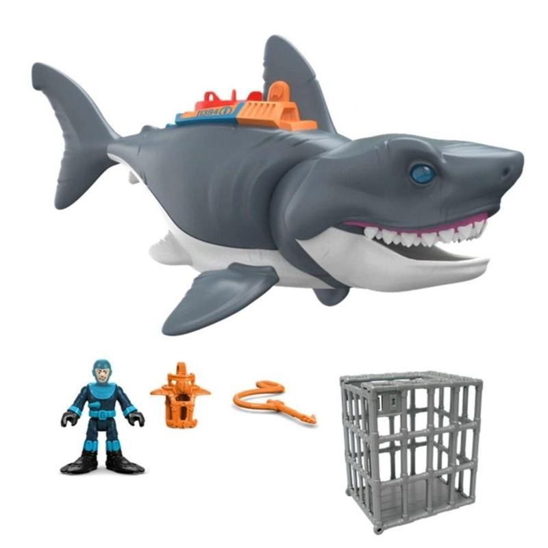 Imaginext Sharks Tubarão Mega Mordida Gkg77 - Matell - Bonecos